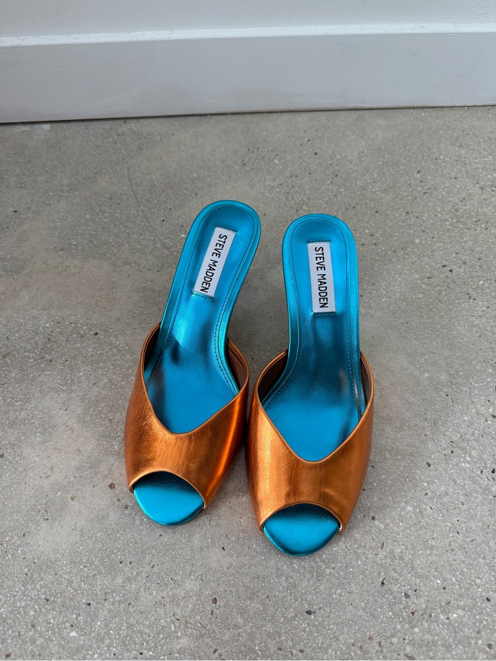 Steve Madden Orange and Blue Heels Knicks Colors